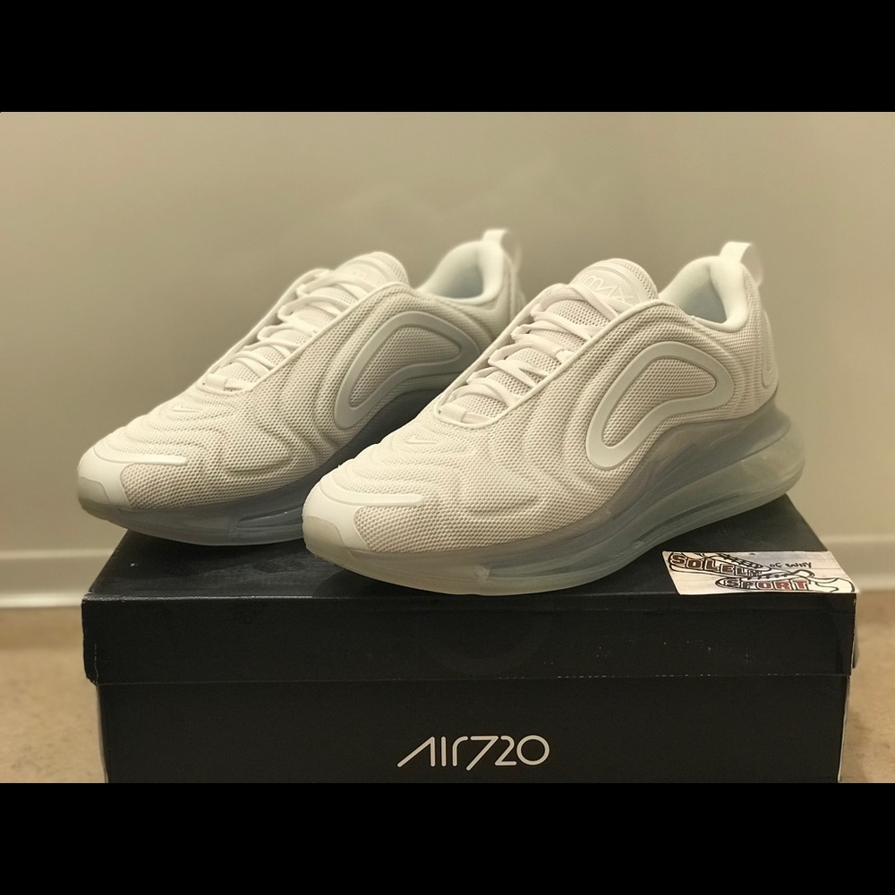 NEW Nike Air Max 720 Triple White Vapormax 270 Men - Picture 4 of 8